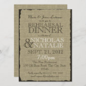 Activiteiten in de omgeving van Burlap Rustic Rehe Kaart (Voorkant / Achterkant)