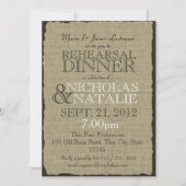 Activiteiten in de omgeving van Burlap Rustic Rehe Kaart (Voorkant)