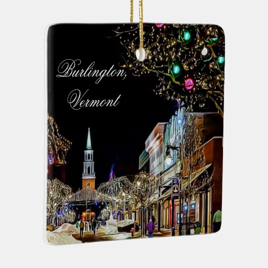 Activiteiten in de omgeving van Burlington, Vermon Keramisch Ornament (Rechts)