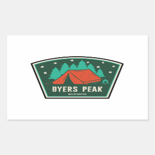 Activiteiten in de omgeving van Byers Peak Wildern Rechthoekige Sticker