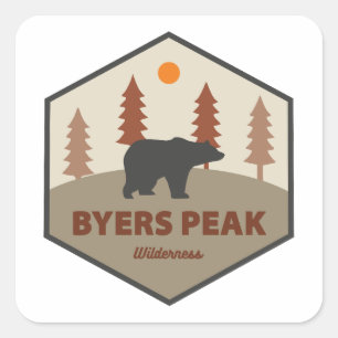 Activiteiten in de omgeving van Byers Peak Wildern Vierkante Sticker