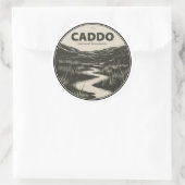 Activiteiten in de omgeving van Caddo National Gra Ronde Sticker (Tas)
