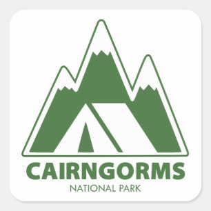Activiteiten in de omgeving van Cairngorms Nationa Vierkante Sticker
