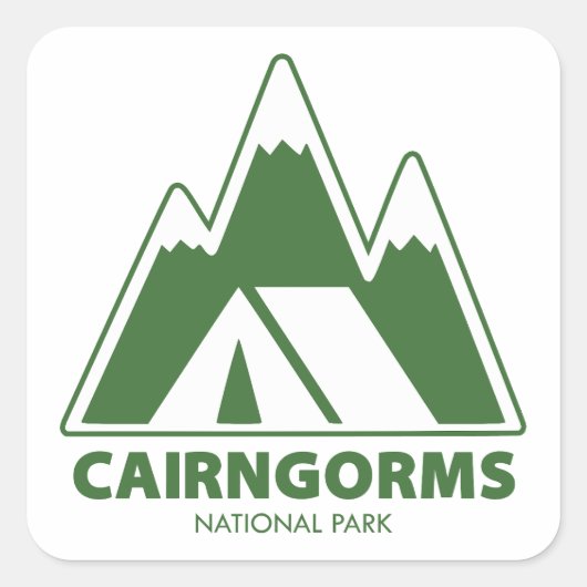 Activiteiten in de omgeving van Cairngorms Nationa Vierkante Sticker (Voorkant)