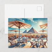 Activiteiten in de omgeving van Caïro Egypt Giza P Briefkaart (Voorkant / Achterkant)