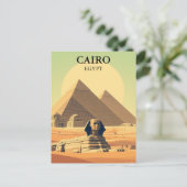 Activiteiten in de omgeving van Cairo Egypt Pyrami Briefkaart (Staand voorkant)