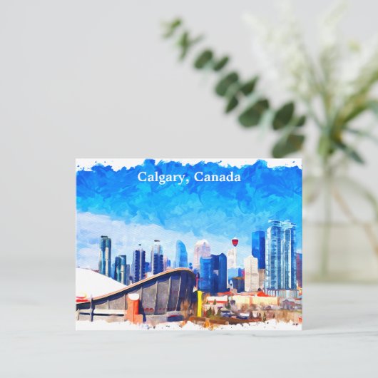 Activiteiten in de omgeving van Calgary Alberta Ca Briefkaart (Staand voorkant)