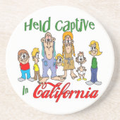Activiteiten in de omgeving van California Funny T Zandsteen Onderzetter (Voorkant)