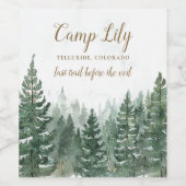 Activiteiten in de omgeving van Camp Bachelorette  Wijn Etiket (Enkel label)