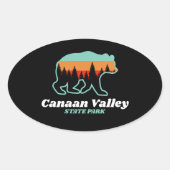 Activiteiten in de omgeving van Canaan Valley Reso Ovale Sticker (Voorkant)
