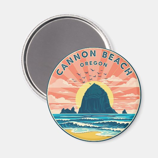Activiteiten in de omgeving van Cannon Beach Orego Magneet (Voorkant / Achterkant)