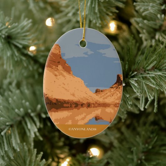 Activiteiten in de omgeving van Canyonlands Nation Keramisch Ornament (Boom)