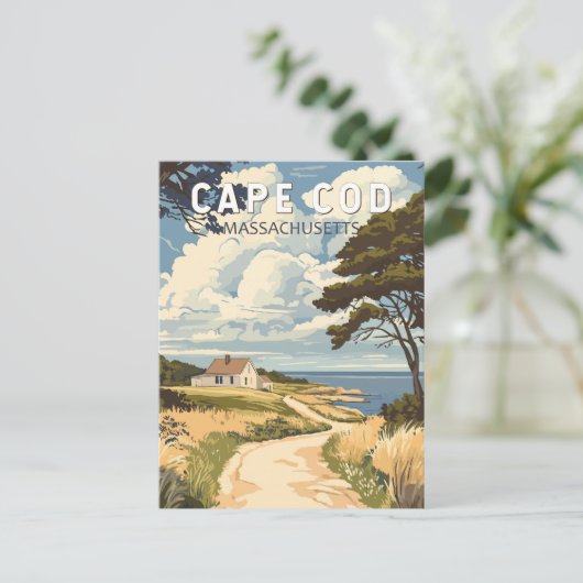 Activiteiten in de omgeving van Cape Cod Massachus Briefkaart (Staand voorkant)