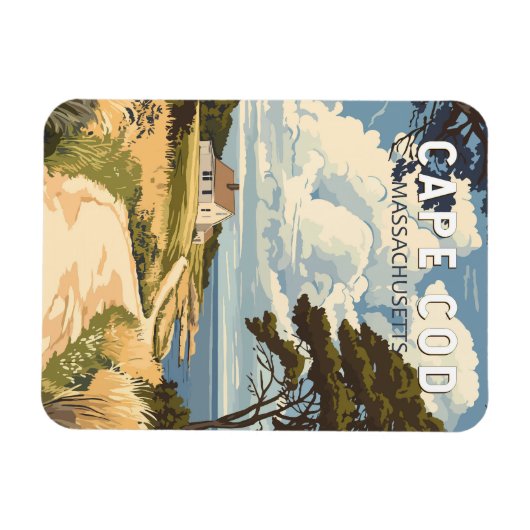 Activiteiten in de omgeving van Cape Cod Massachus Magneet (Horizontaal)