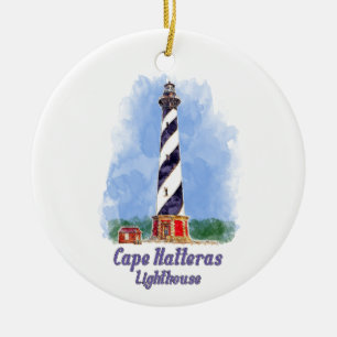 Activiteiten in de omgeving van Cape Hatteras Ligh Keramisch Ornament