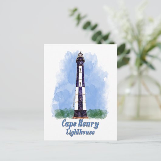 Activiteiten in de omgeving van Cape Henry Lightho Briefkaart (Staand voorkant)