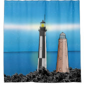 Activiteiten in de omgeving van Cape Henry Lightho Douchegordijn (Voorkant)