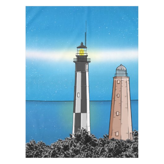 Activiteiten in de omgeving van Cape Henry Lightho Tafelkleed (Voorkant)