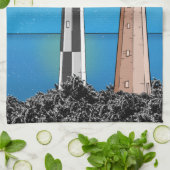 Activiteiten in de omgeving van Cape Henry Lightho Theedoek (Gevouwen)