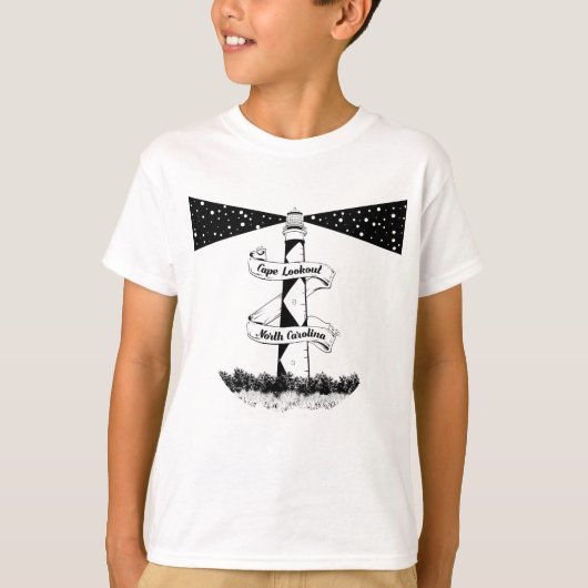 Activiteiten in de omgeving van Cape Lookout Light T-shirt (Voorkant)