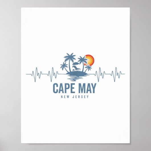 Activiteiten in de omgeving van Cape May Beach New Poster (Voorkant)