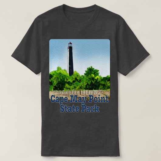 Activiteiten in de omgeving van Cape May Point Sta T-shirt (Design voorkant)