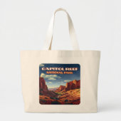 Activiteiten in de omgeving van Capitol Reef Natio Grote Tote Bag (Voorkant)