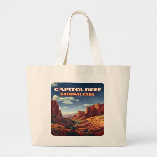 Activiteiten in de omgeving van Capitol Reef Natio Grote Tote Bag (Voorkant)
