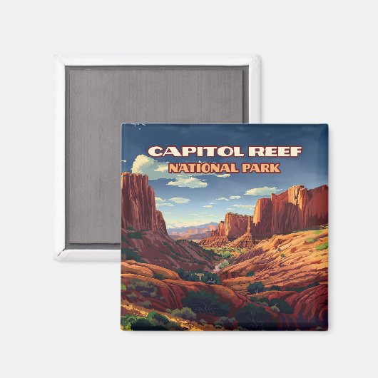 Activiteiten in de omgeving van Capitol Reef Natio Magneet (Voorkant / Achterkant)