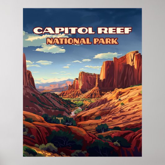 Activiteiten in de omgeving van Capitol Reef Natio Poster (Voorkant)