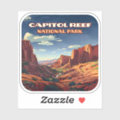 Activiteiten in de omgeving van Capitol Reef Natio Sticker (Vel)