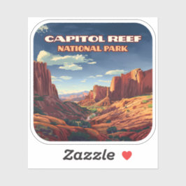 Activiteiten in de omgeving van Capitol Reef Natio Sticker