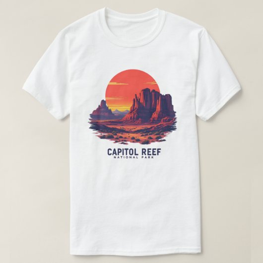 Activiteiten in de omgeving van Capitol Reef Natio T-shirt (Design voorkant)