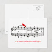 Activiteiten in de omgeving van Cardinal Red Bird Feestdagenkaart (Voorkant / Achterkant)