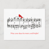 Activiteiten in de omgeving van Cardinal Red Bird  Feestdagenkaart (Voorkant)