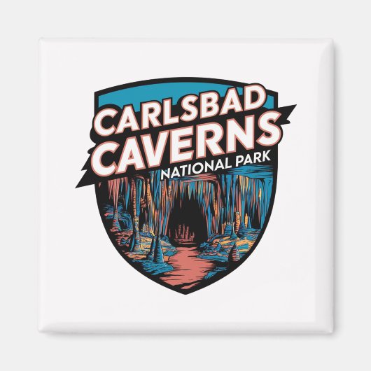 Activiteiten in de omgeving van Carlsbad Caverns N Magneet (Voorkant)