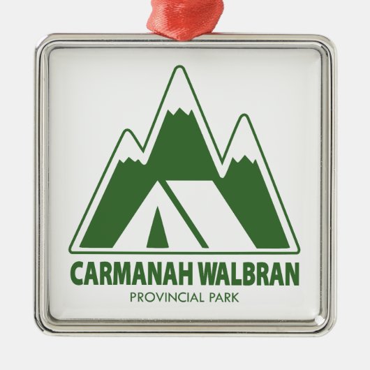 Activiteiten in de omgeving van Carmanah Walbran P Metalen Ornament (Voorkant)