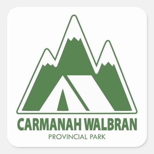 Activiteiten in de omgeving van Carmanah Walbran P Vierkante Sticker (Voorkant)