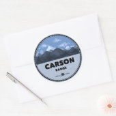 Activiteiten in de omgeving van Carson Range Calif Ronde Sticker (Envelop)