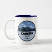 Activiteiten in de omgeving van Carson Range Calif Tweekleurige Koffiemok (Links)