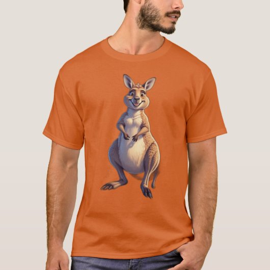 Activiteiten in de omgeving van Cartoon Kangaroo A T-shirt (Voorkant)
