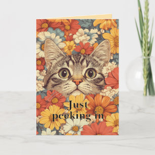 Activiteiten in de omgeving van Cat in Flower Gard Feestdagen Kaart