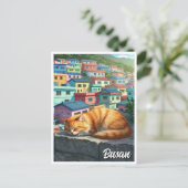 Activiteiten in de omgeving van Cat in Gamcheon Cu Briefkaart (Staand voorkant)