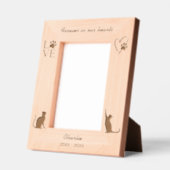 Activiteiten in de omgeving van Cat Silhouette Paw Gegraveerde Lijstjes (Links)