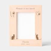 Activiteiten in de omgeving van Cat Silhouette Paw Gegraveerde Lijstjes (Voorkant)