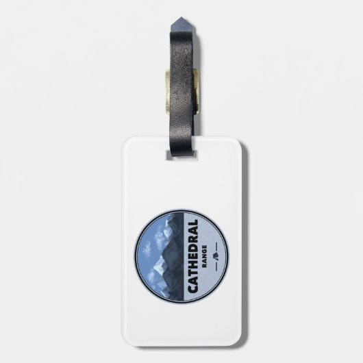 Activiteiten in de omgeving van Cathedral Range Ca Bagagelabel (Achterkant verticaal)