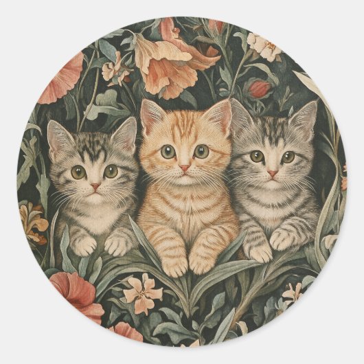 Activiteiten in de omgeving van Cats in a William  Ronde Sticker (Voorkant)