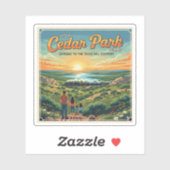 Activiteiten in de omgeving van Cedar Park, Texas  Sticker (Vel)