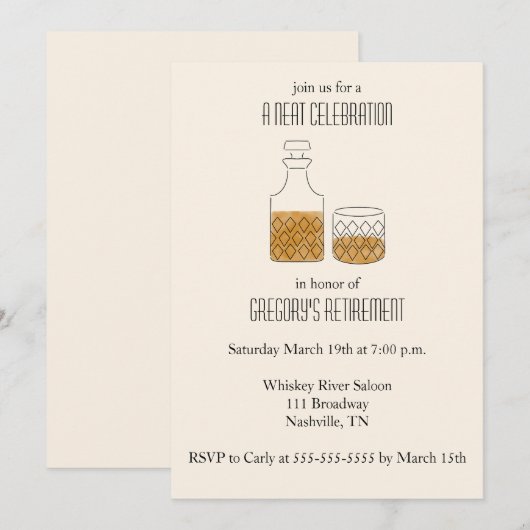 Activiteiten in de omgeving van Celebration Whiske Kaart (Voorkant / Achterkant)