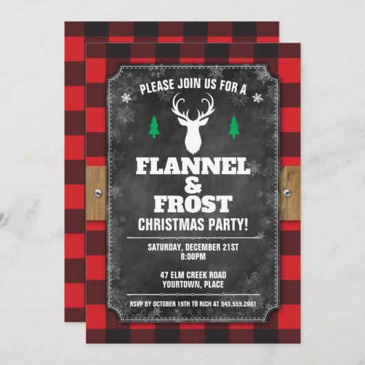 Activiteiten in de omgeving van Chalkboard Buffalo Kaart (Voorkant / Achterkant)